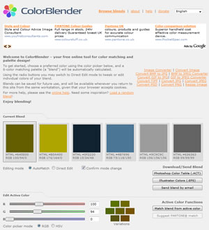 An amazing website for finding colour palletes