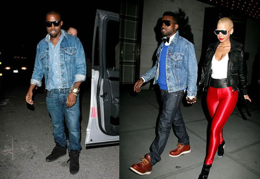 Kanye West in Double Denim
