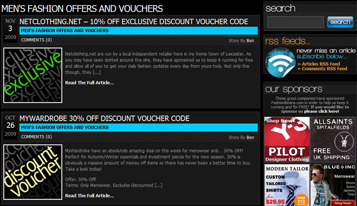 Fashion Offers and Vouchers