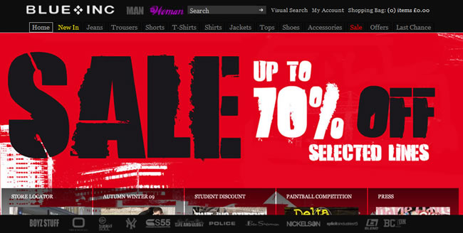 The Blue INC SALE