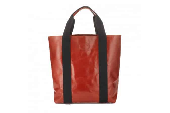 Ecotote leather shopper