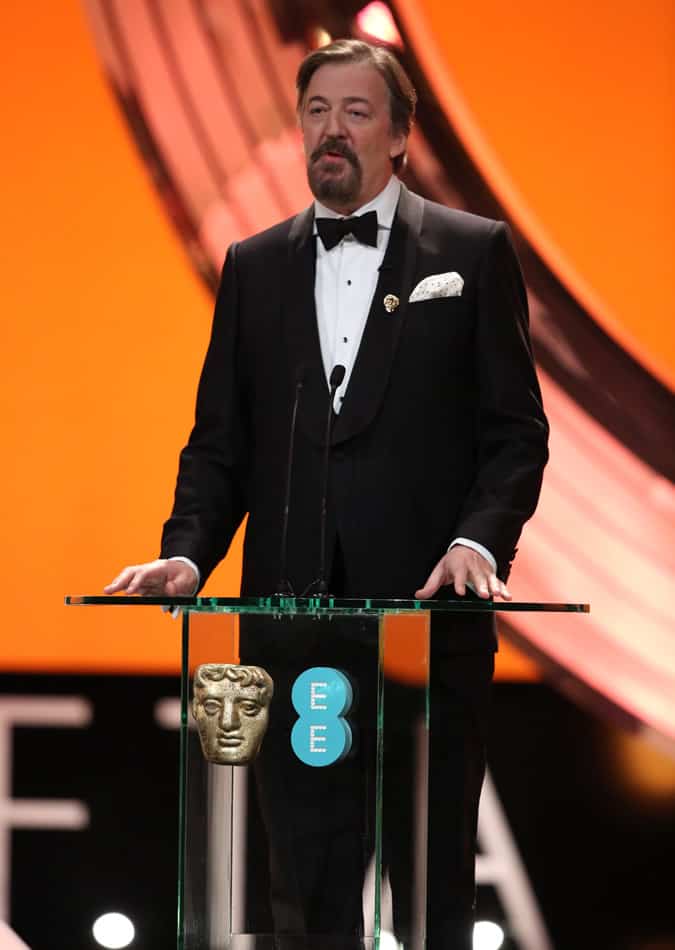 Stephen Fry - Hackett at the BAFTA's 2013
