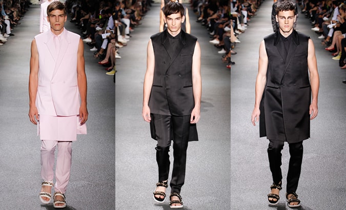 Givenchy Menswear SS13 - Sleeveless Jackets & Blazers