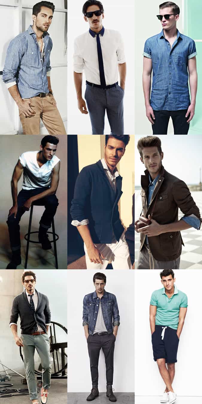 Men's Rolled Sleeves Lookbook