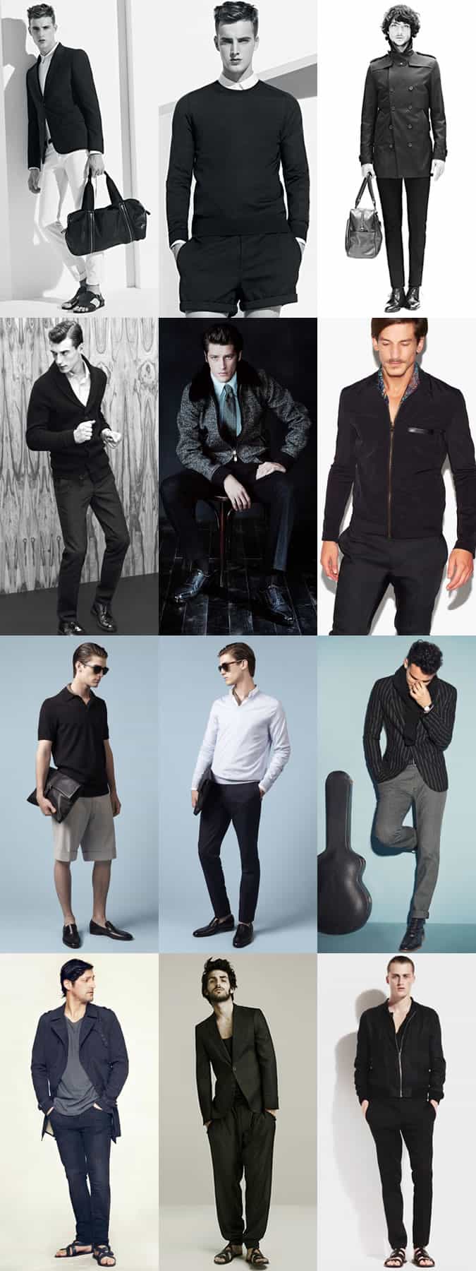 Men's Monochrome Tonal Outfit Lookbook Inspiration