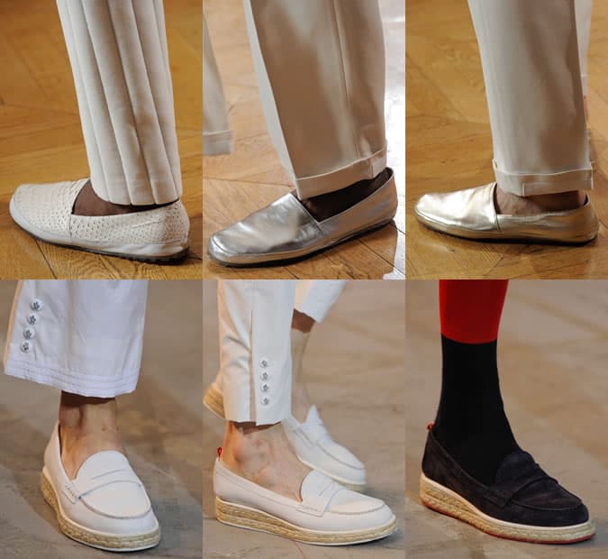 Espadrilles on MMM and Moncler Gamme Bleu SS13 Runways