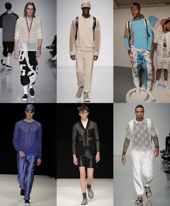 Perforated Detailing At LC:M SS14 - Astrid Anderson, Alan Taylor, Christopher Raeburn, Shaun Samson, Richard Nicoll and Joseph Turvey