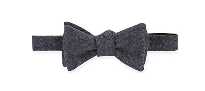 ACNE Barker denim bow tie