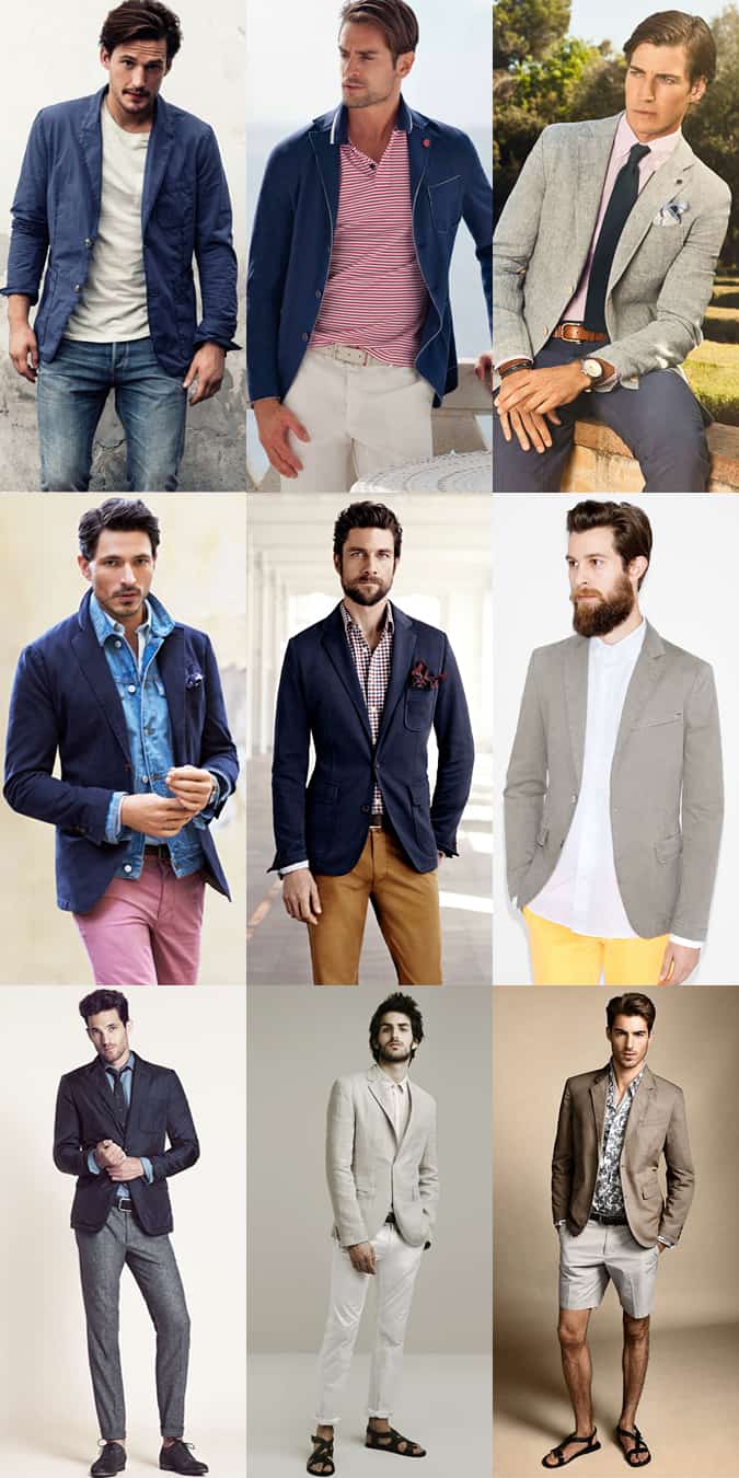 Men's Unstructured Blazer Lookbook