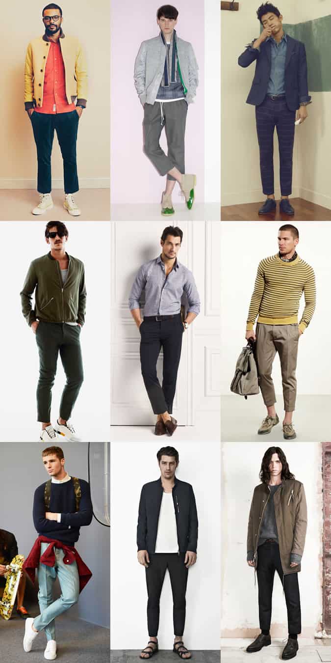 Men's Cropped Trousers And Minimal Break Lookbook