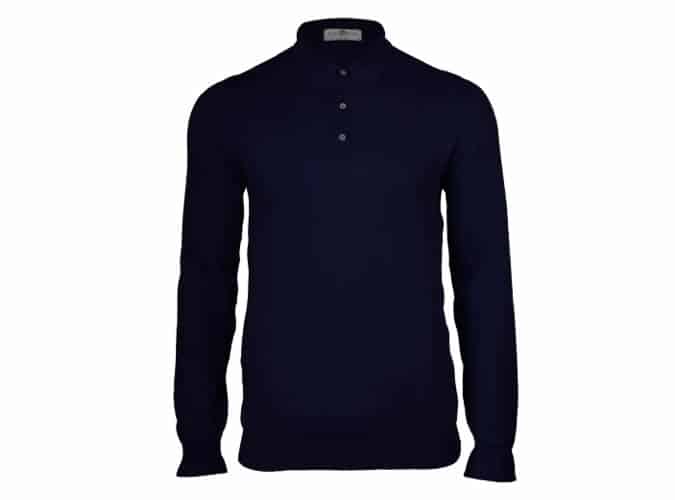 Alan Paine Treswell Long Sleeve Knit Polo