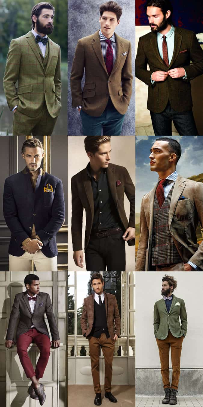 Men's Tweed Blazers and Waistcoats Lookbook