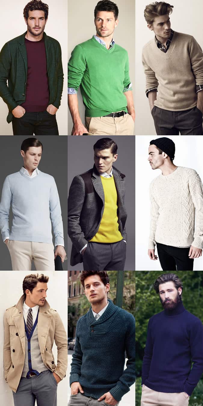 Men's Wool and Cashmere Knitwear Lookbook