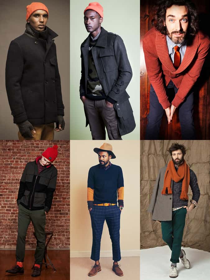 Men's Orange Accessories Lookbook