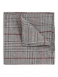 Topman Monochrome Houndstooth Pocket Square