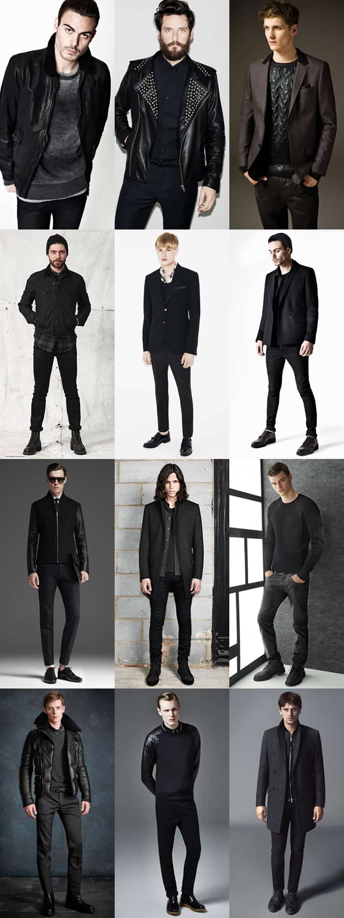 Men's All Black Outfit Inspiration Lookbook