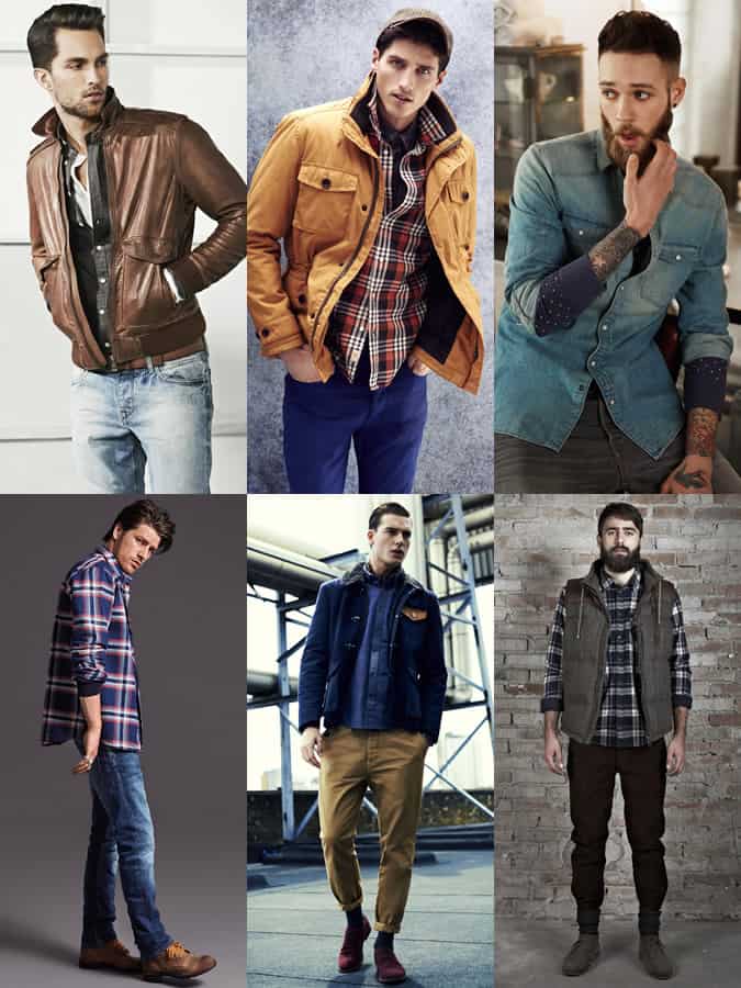 Men's Thick Winter Shirts Lookbook