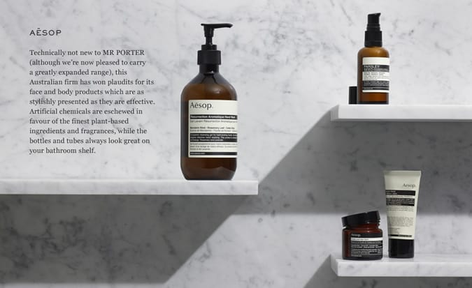 MR PORTER launches grooming