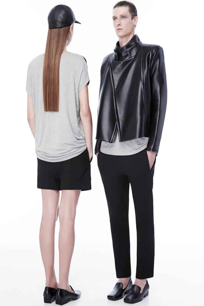 Foulard Poncho Rad Hourani Noir Avec Capuche Carrée - Unisexe - Jersey Coton - Neuf
