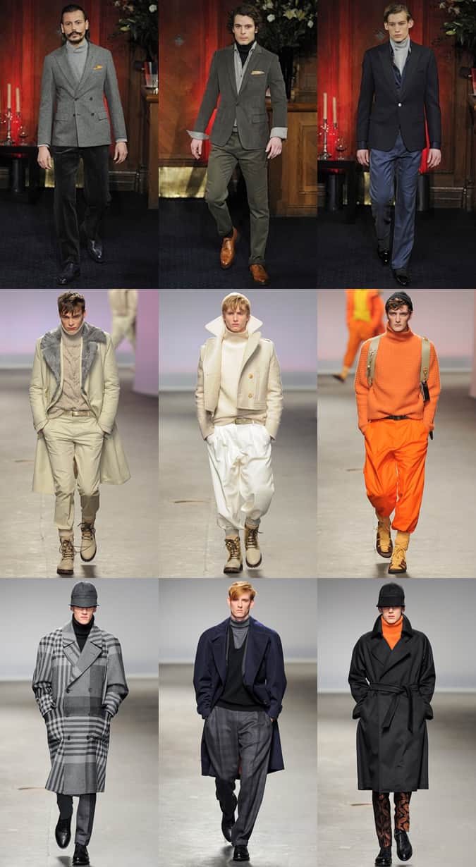The Roll Neck On AW13 Runways At RAKE, Topman Design and E. Tautz