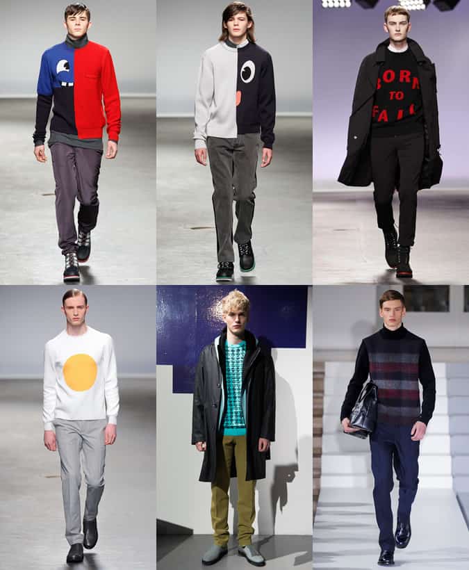 Men's Statement Knitwear - Christopher Shannon, Matthew Miller, J.W. Anderson, Jonathan Saunder and Jil Sander AW13 Collections
