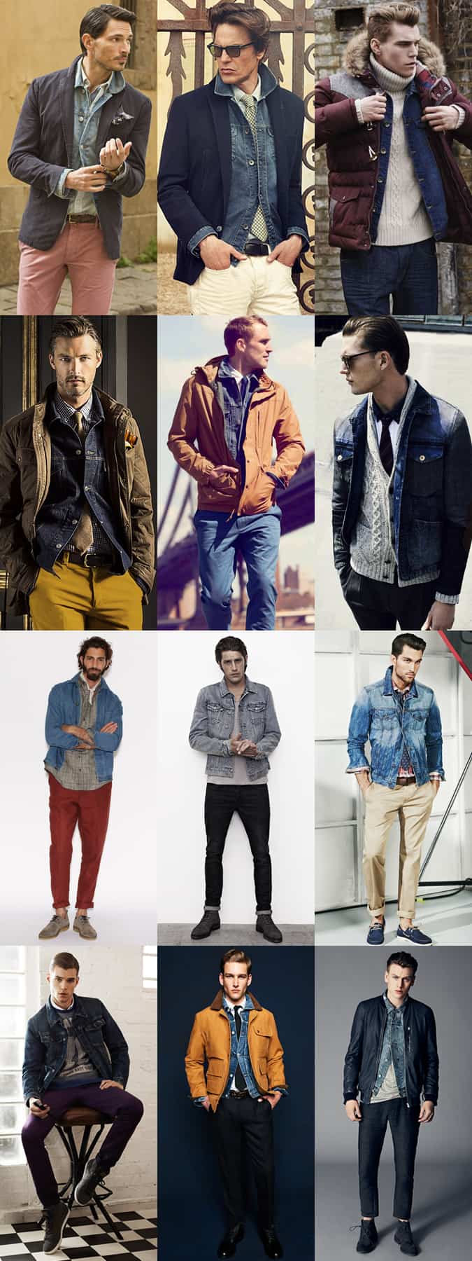 Men's Denim Jacket Lookbook - Experimenting With Ways To Wear