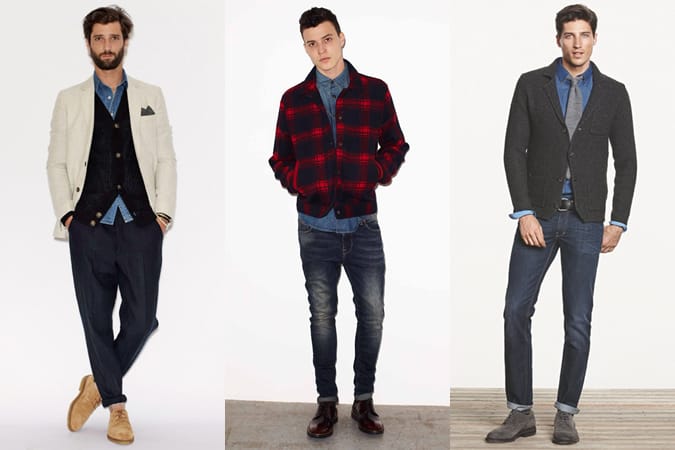 Men's Denim Shirt Lookbook - 3 Ways To Wear