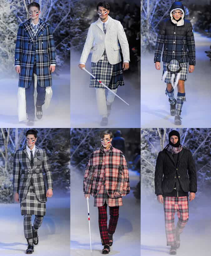 Moncler Gamme Bleu Menswear AW13 Checks