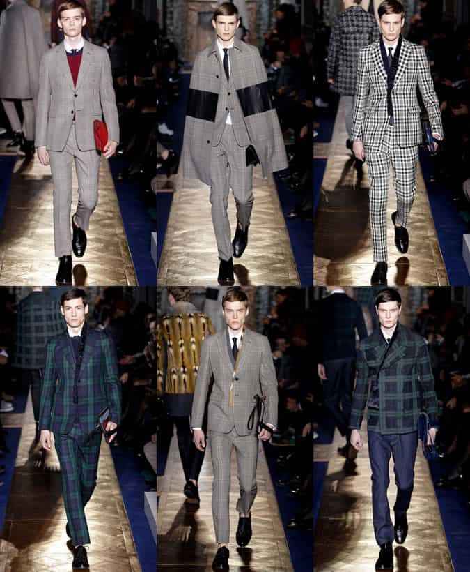 Men's Valentino AW13 Check Suiting and Tailoring