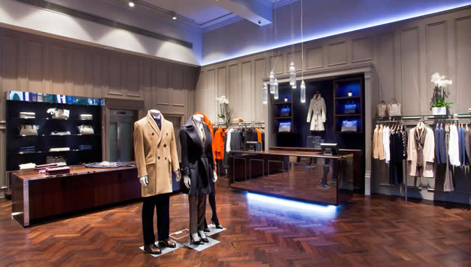 Aquascutum New Great Marlborough Street Store - Internal