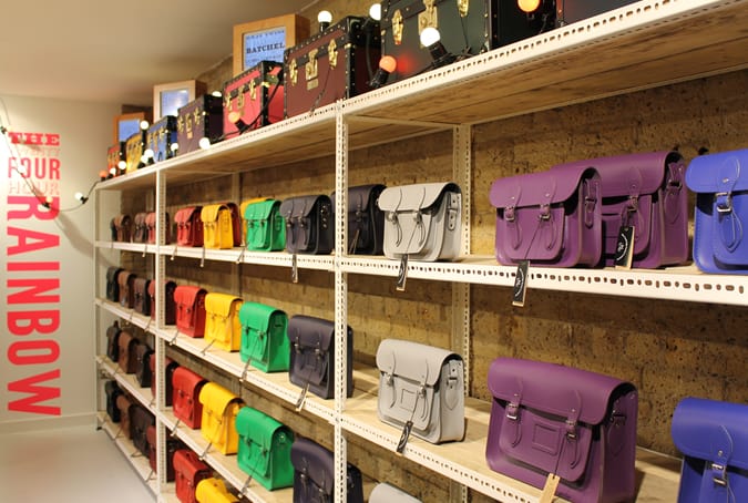 The Cambridge Satchel Company POP UP store in Spitalfields