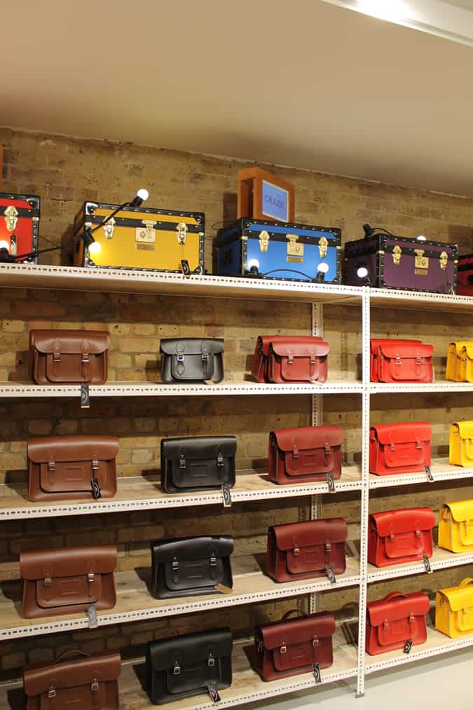 The Cambridge Satchel Company POP UP store in Spitalfields