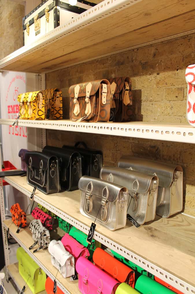 The Cambridge Satchel Company POP UP store in Spitalfields