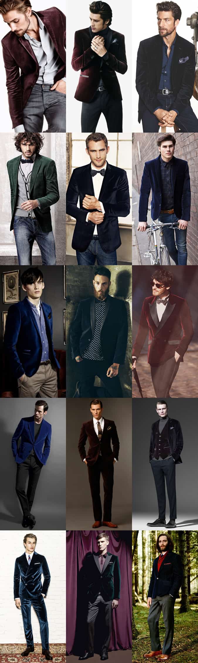 Men's Velvet Outfit Inspiration Lookbook