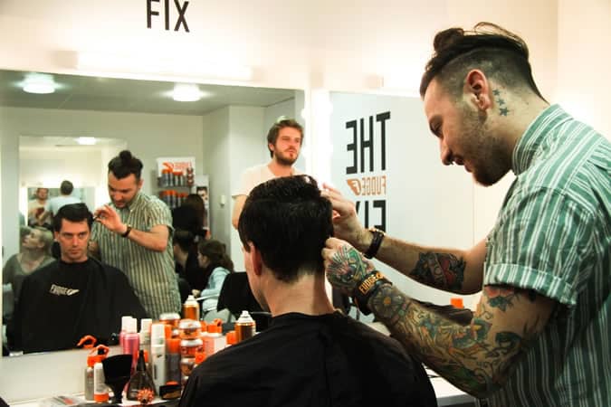 The Fudge Fix Popup Salon at London Collections: MEN AW14