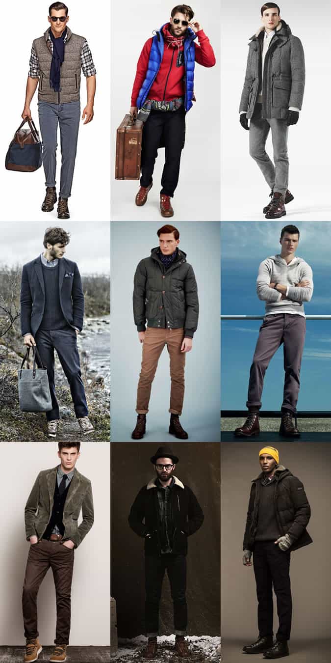 Men's Hiking Boots Outfit Inspiration Lookbook
