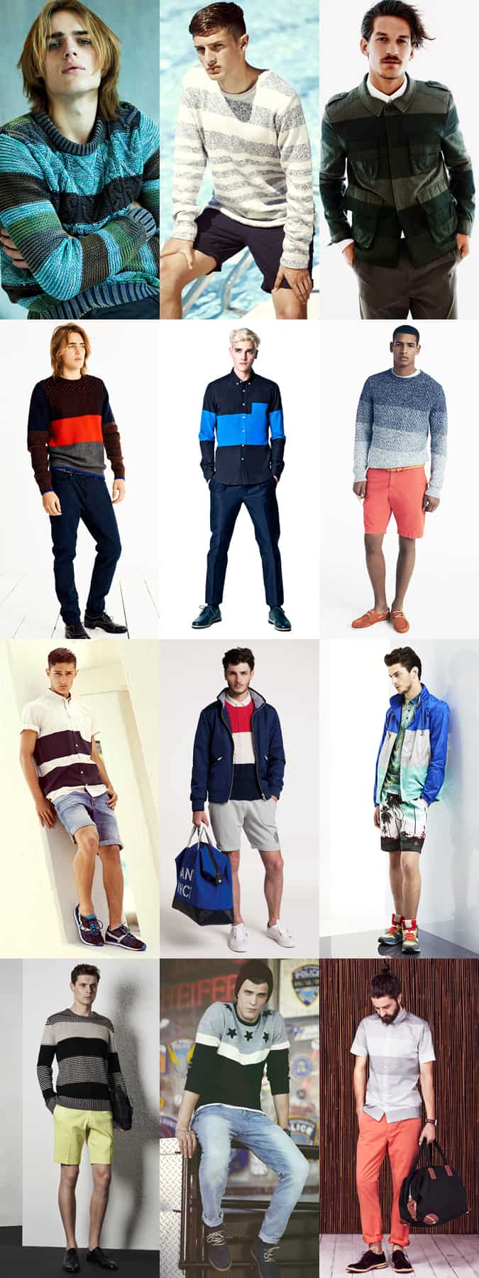 Men's Block Stripes SS14 Lookbook