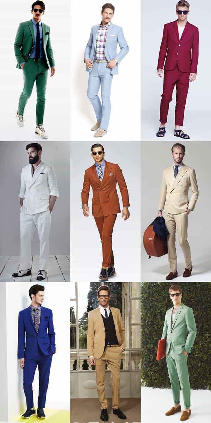 Men's Bright Suits Lookbook Inspiration
