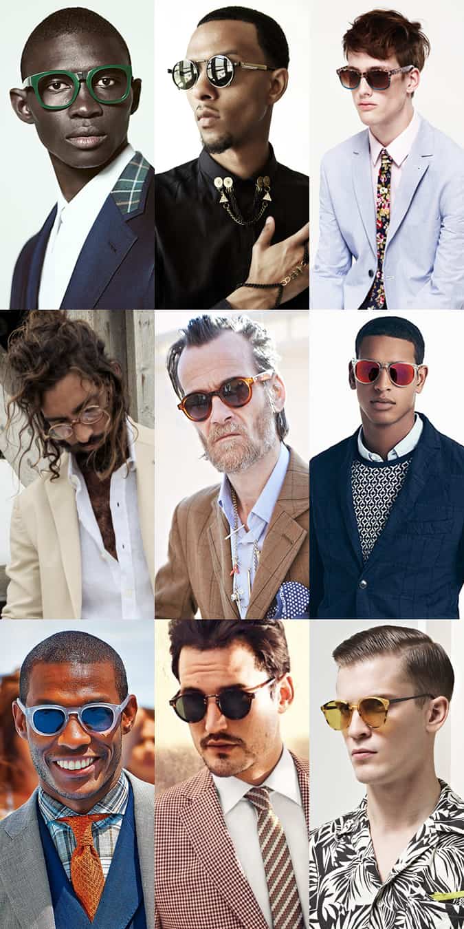 Men's Loud, Coloured or Unusual Eyewear Lookbook