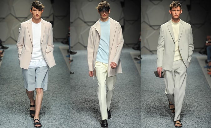 Ermenegildo Zegna SS14 Menswear Collection - Nude Tones