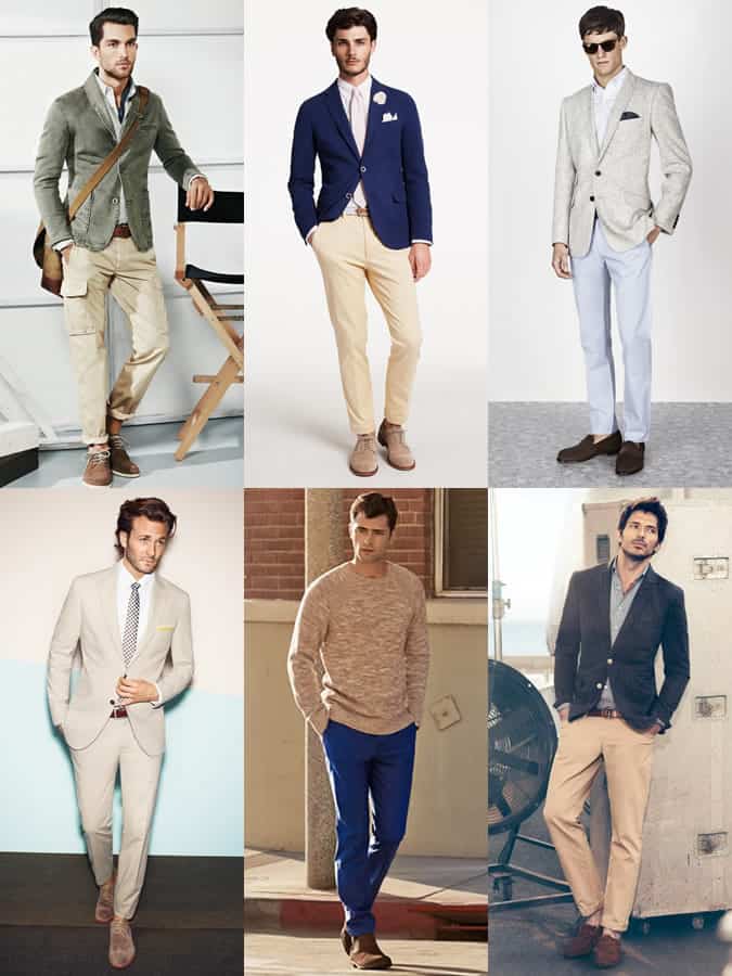 Men's Brown Suede Shoes Outfit Inspiration Lookbook