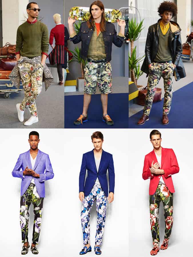 Printed Trousers On SS14 Runways At Ami and Tom Ford