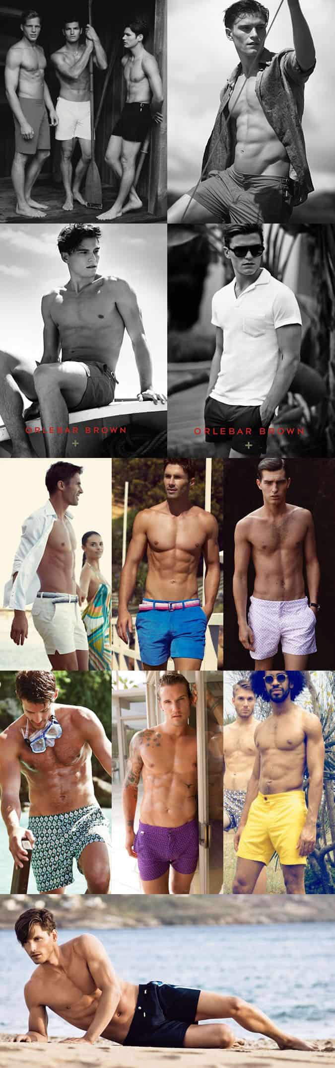 Men's Tailored Swim Shorts Lookbook