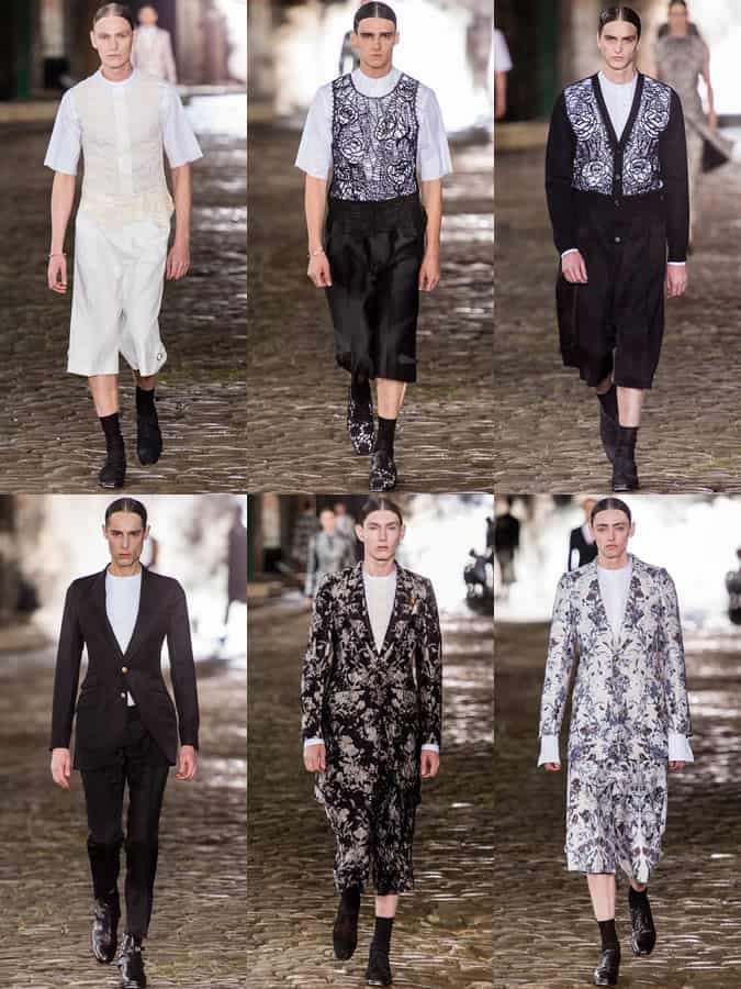 Vivienne Westwood Band Collar Shirts On SS14 Menswear Runways