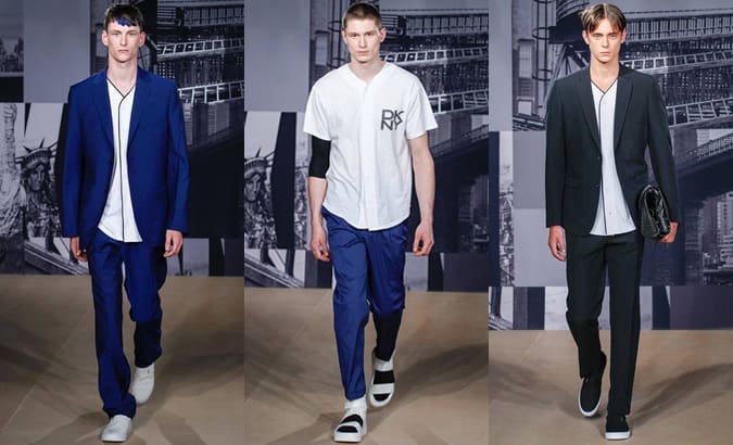 Men's Baseball Tops On The DKNY SS15 Runways
