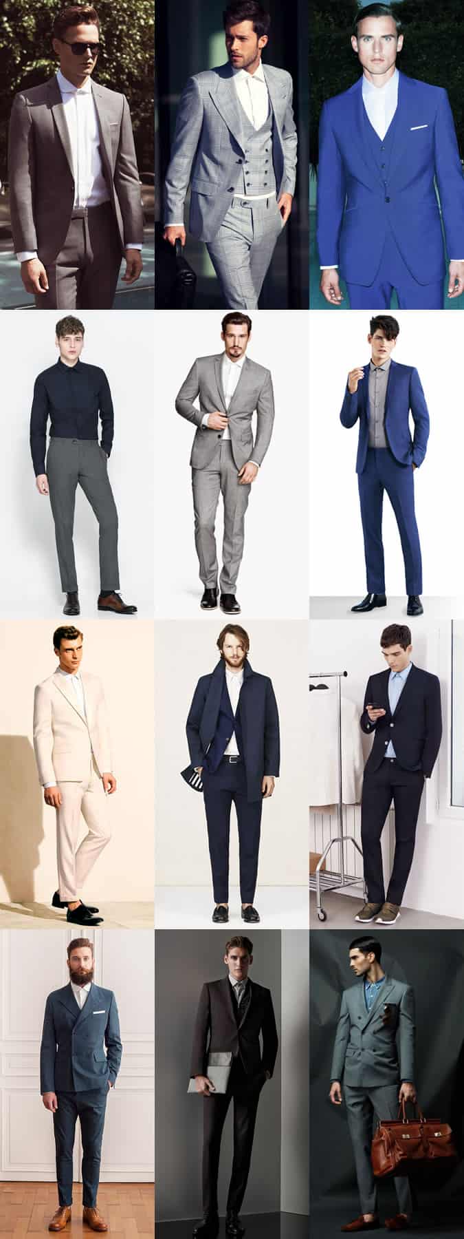 Men's Fully Buttoned-Up Shirt With No Tie Outfit Inspiration Lookbook
