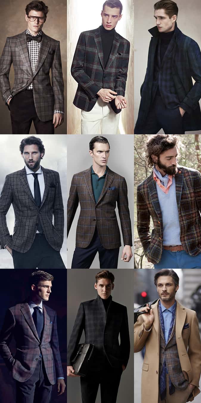 Men's Checked Sports Coats and Blazers - Autumn/Winter Outfit Inspiration Lookbook