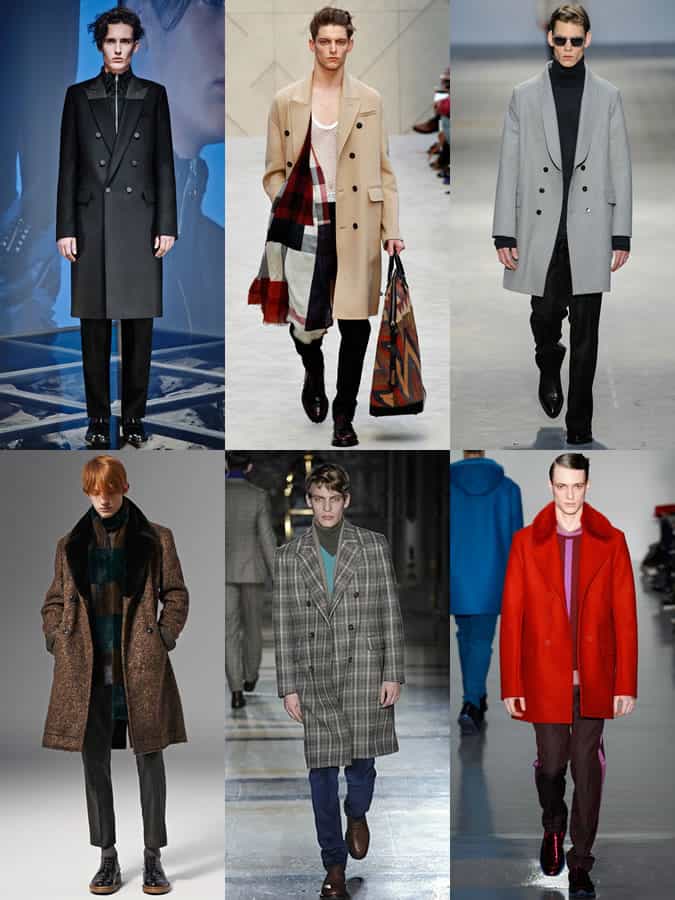 Double-Breasted Overcoats On The AW14 Menswear Runways