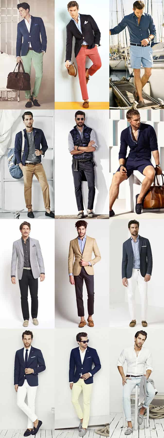 Men's Driving Shoes Outfit Inspiration Lookbook