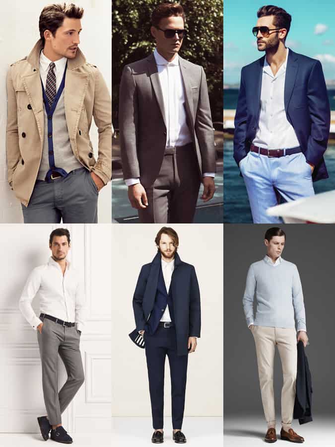 Men's White Dress Shirt Outfit Inspiration Lookbook